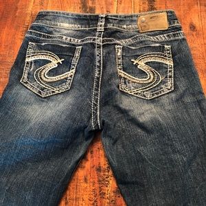 Suki Silver Low Rise Jeans